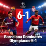 Barcelona 6-1 Olympiacos: Fermín López Hat-Trick Powers Dominant Champions League Win Ahead of El Clásico