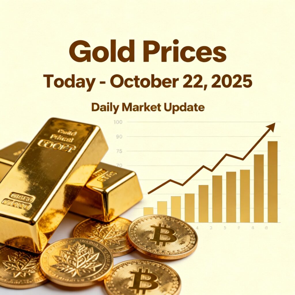 Gold Prices Today, October 22, 2025: Latest Rates, Market Trends, and Forecast