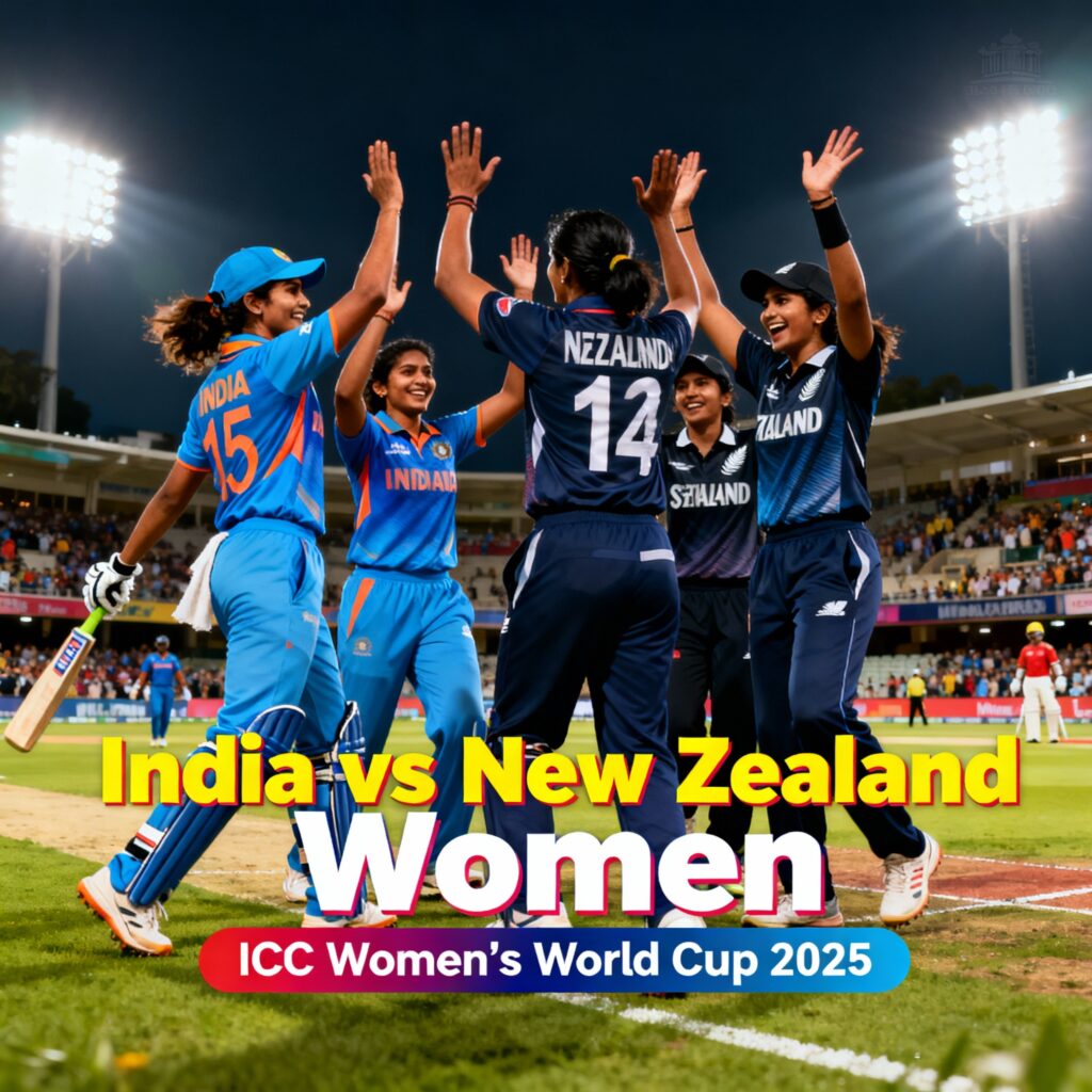 India Breaks Records and New Zealand’s Spirit in 53-Run Win at Women’s Cricket World Cup