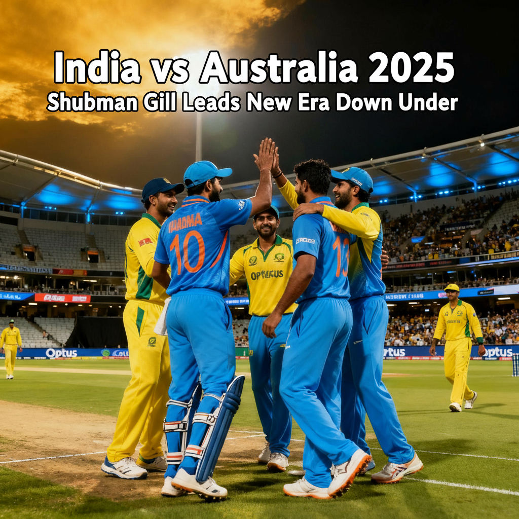 India vs Australia 2025: A New Era Begins Under Shubman Gill’s Captaincy