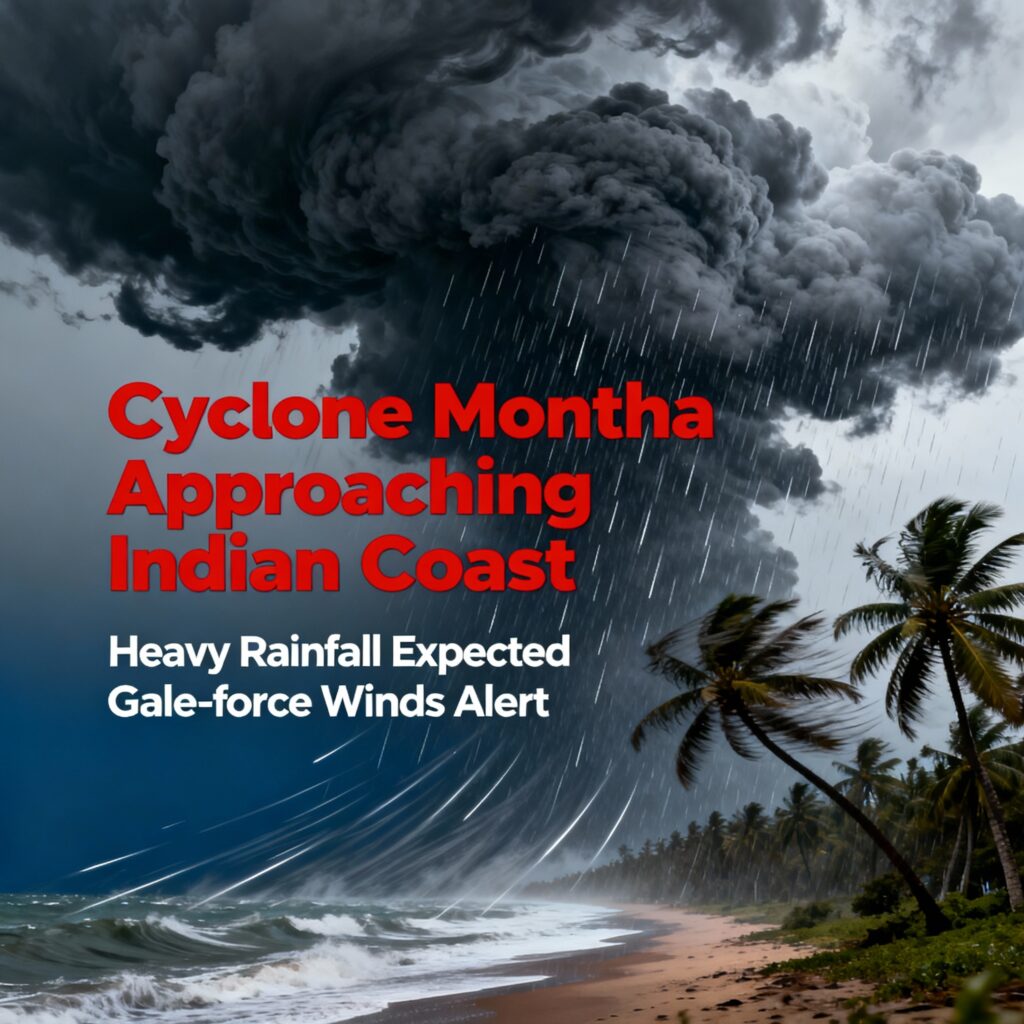 Cyclone Montha Intensifies: 50,000 Evacuated, States Prepare for Impact