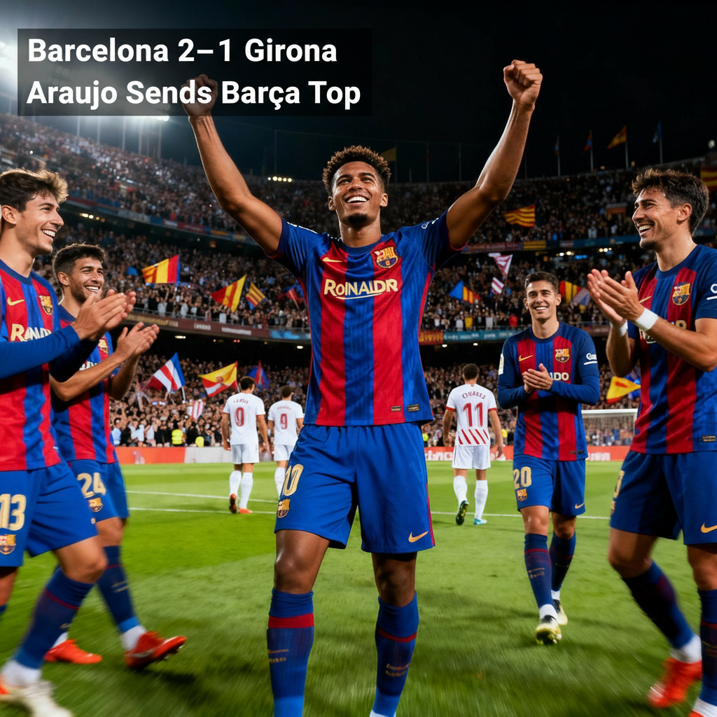 Barcelona Grind Out Crucial Win Over Girona Despite Flick’s Red Card